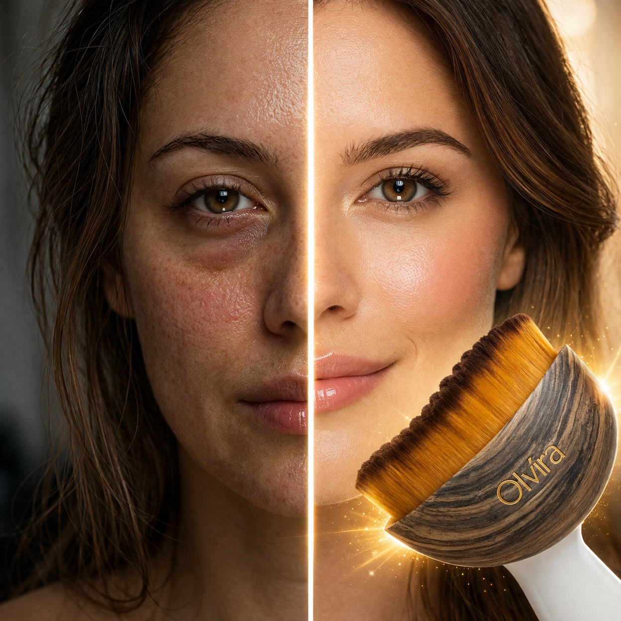 Perie de masaj facial & Limfatic Olvira®