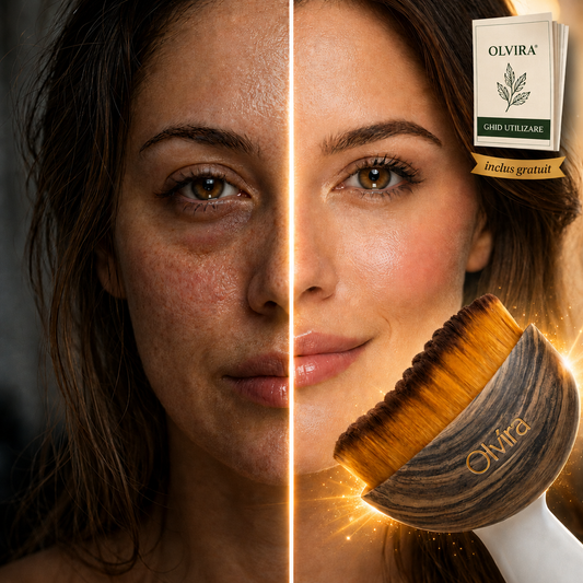 Perie de masaj facial & Limfatic Olvira®